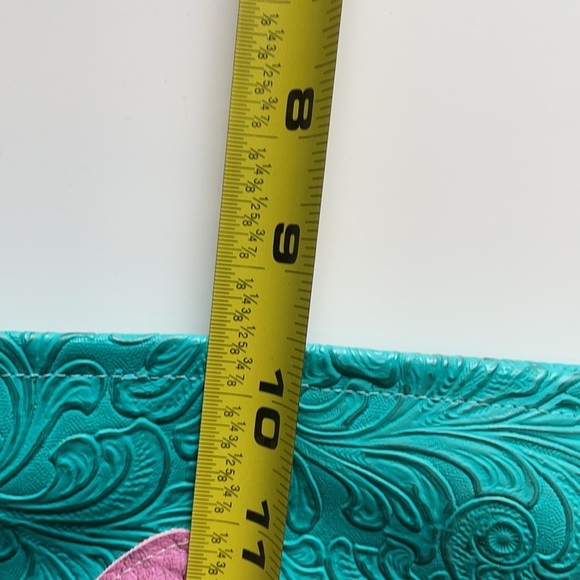 Leather handmade Brothers Sisters Design Studio Purse Tote with Lasso handles - Picture 16 of 16